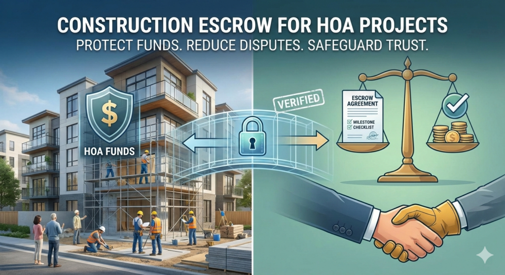 Construction Escrow for HOA Projects: How Condo and HOA Managers Protect Funds, Reduce Disputes, and Safeguard Trust 6 construction escrow for HOA projects
