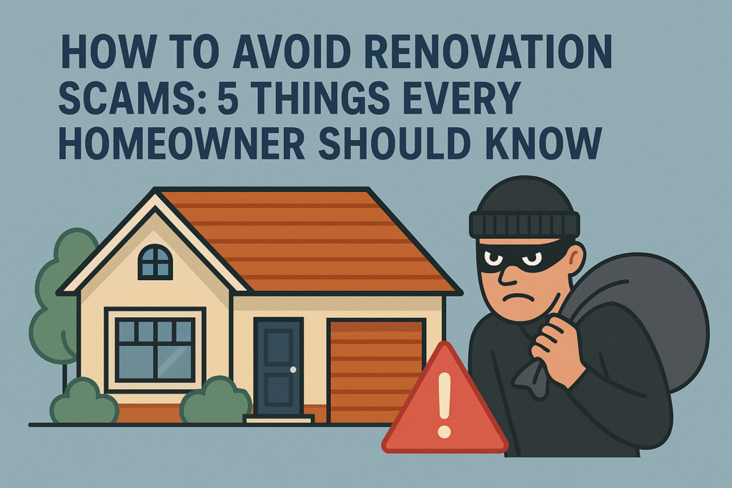 Tips to prevent renovation scams
