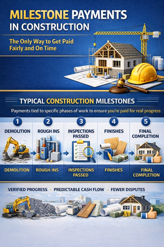 milestone payments in construction 