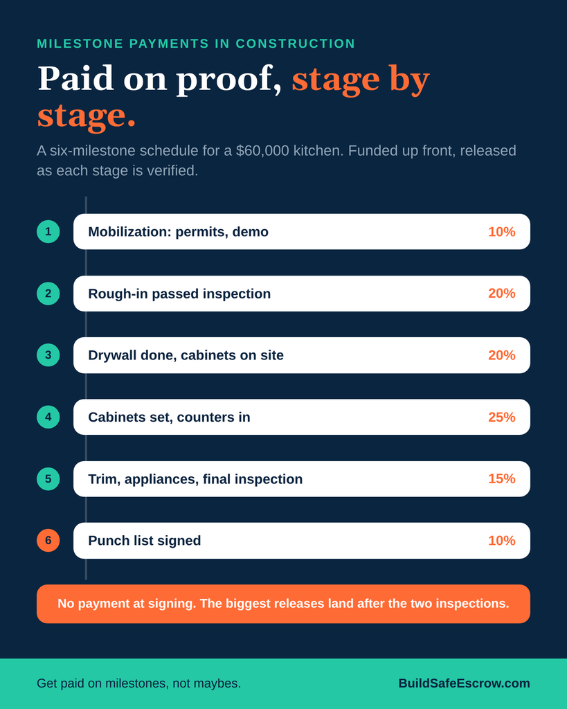 milestone payments in construction