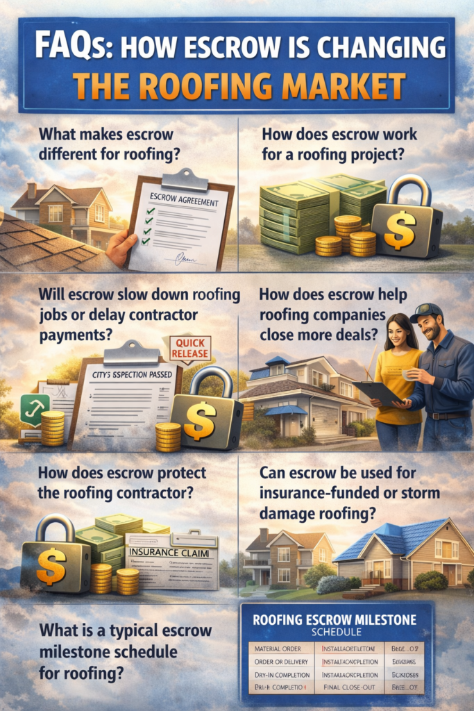 How Escrow Is Changing the Roofing Market and Helping Honest Companies Thrive 1 escrow is changing the roofing market