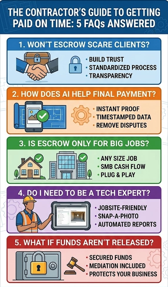 the contractor's guide to getting paid on time with escrow and ai tools
