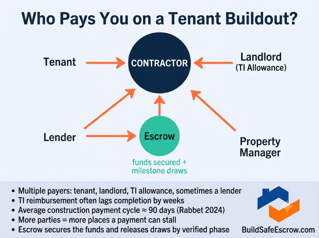 Commercial tenant buildouts payment