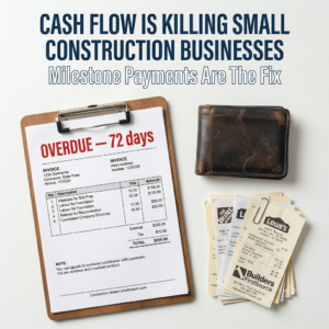 milestone payments are the fix for chash flow problems