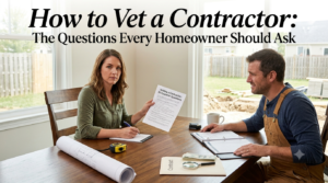 How to vet a Contractor: The Questions Every Homeowner Should Ask Before the First Shovel Goes In