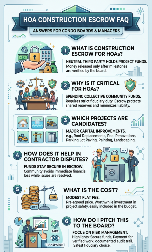 HOA Renovation Projects Without the Drama: How Condo Boards Protect Community Funds With Construction Escrow