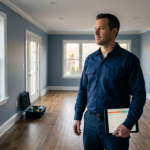 Contractor Final Payment: How to Make Sure You Get the Last Check 2 General contractor reviewing a completed addition while waiting on contractor final payment