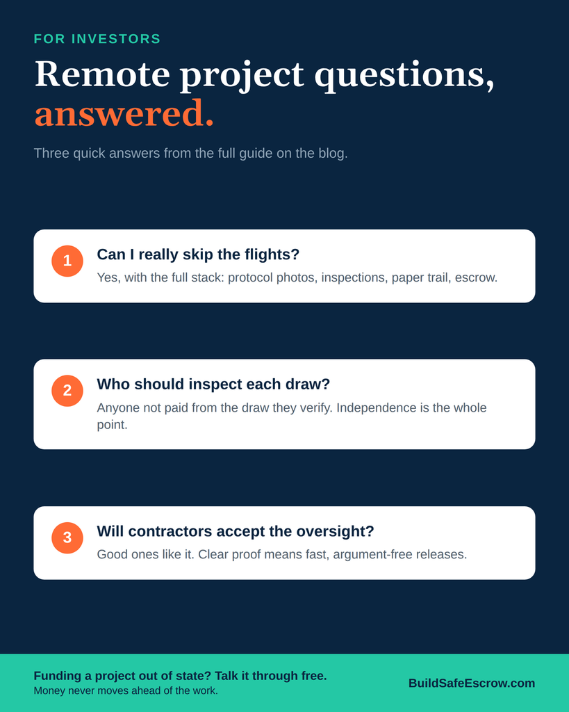 Verify Construction Progress Remotely: A Proven Playbook 5 W2 Blog3 Remote Verification FAQ Card