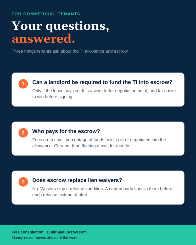 faqs tenant-improvement-allowance-escrow